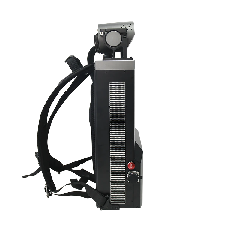 Metal Surfaces Rust Removal 100W Backpack Laser Cleaner 1.5 MJ Laser Cleaning Machine